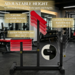 265 LBS Black Preacher Curl Bench, Adjustable Seated Arm Isolation Station for Barbell Dumbbell Bicep Strength Training - Image 6