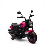 Pink 6V Kids Electric Motorcycle – with Safety Training Wheels, Single-Button Start for Young Riders - Image 2