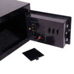 Mini Wall-in Style Electronic Code Metal Steel Box Safe Case 17EF Black - Image 6