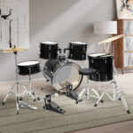 Wool Felt Hammer Double Drum Pedal Professional Double Bass Drum Pedal Black - Image 19