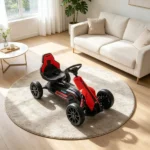 Red Kids Pedal Go Kart – Adjustable Seat, Swing Axle Design, Foot-Powered Ride-On for Outdoor Play - Image 7