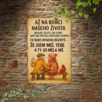 CIFbuy Retro Czech Slogan Metal Wall Art, Vintage Iron" Tin Sign, Heartwarming Lifetime Quote, 2D Flat Nostalgic Decor, Lifetime Quote, 2D Flat Nostalgic Decor, 7.87x11.81in Vintage IrikTok, Vintage IrikTok, t Self-pickup Logiopics - Image 3