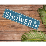CIFbuy Waterproof Aluminum Outdoor Shower Sign UV Scratch Fade Resistant Pre Drilled Easy Hang Indoor Outdoor Wall Decor (TikTok, temu pick-up service) - Image 5