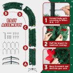 240*40*265cm PVC Christmas Arch - Image 5