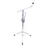 Professional Pedal Control Style Double Tom Drum Stand Silver & Black - Image 9