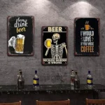 CIFbuy Retro Funny Metal Tin Sign Hiding From Wife Wall Decor For Bar Home Outdoor (TikTok, temu pick-up service) - Image 6