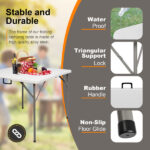Replace 19594030 34" Blow Molding Foldable Square Table - Image 15