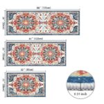 Kitchen Rugs Sets 3 Piece with Runner Non Slip Kitchen Mats for Floor Washable Runner Rug Kitchen Floor Mat Carpet for Hallway Laundry Room Door Office Sink - Image 6