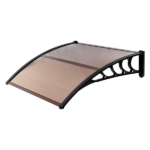 Same Code 70596693 100 x 96cm Household Application Door & Window Rain Cover Eaves Brown Board & Black Holder - Image 6