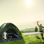 Medium Camping Chair Fishing Chair Folding Chair Black Gray - Image 20