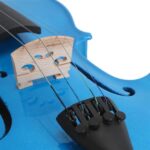 New 4/4 Acoustic Violin Case Bow Rosin Dark Blue - Image 10