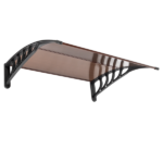 Same Code 70596693 100 x 96cm Household Application Door & Window Rain Cover Eaves Brown Board & Black Holder - Image 9