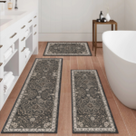 Kitchen Rug Sets of 3 Washable Boho Kitchen Rugs and Runner Carpets Non Slip Kitchen Area Rug for Laundry Room Entryway Hallway - Image 9