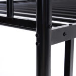 Same Code 12883671 Iron Bed Bunk Bed with Ladder for Kids Twin Size Black - Image 23