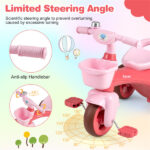 Toddler Tricycle for 3-5 Years - Stable Triangular Structure, Front & Rear Storage Baskets - Image 5