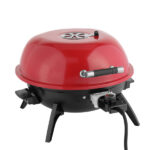 Electric Countertop BBQ Grill, Portable Double Layer Indoor/Outdoor Electric Grill for Indoor & Outdoor Use, 1600W, Red - Image 2