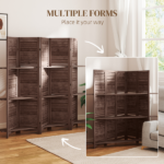 Tall Wood Privacy Screen Room Divider (No shipments on weekends) - Image 5