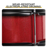 14"x10" 3-Pieces Junior Kids Drum Set Kit Pedal Drum Stick Wrench Drum Stool Red - Image 10