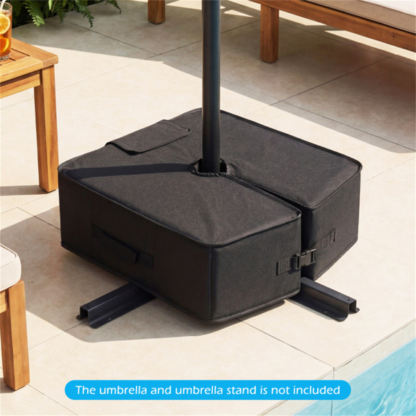 90lbs Patio Umbrella Base Weight Bag 900D Oxford Weatherproof Sand Bag for Cantilever Offset Umbrella