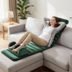 Full Body Electric Massage Mat with Detachable Neck & Foot Kneading Units, Inflatable Lumbar Pillow Heating Function 10 Vibration Points Multi Modes Timer Anti-Slip Base Foldable with Storage Bag - Image 6