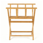 Natural Bamboo Art Storage Rack, Heavy-Duty Canvas Print Display Stand Holds Artwork Up to 34"x19", 22LBS Capacity Art Organizer for Studio Gallery Classroom - Image 2