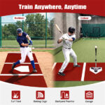 10ft x 3ft Softball Pitching Mat with Artificial Turf, Indoor & Outdoor Training Aid for Pitching Practice - Image 9