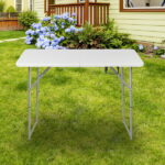 4ft Foldable Lift Patio Plastic Table White SAME AS 21616655 - Image 22