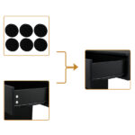 Classic Salon Wall Mount Styling Station Beauty Salon Spa Locking Cabinet Black - Image 10