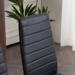 4pcs Elegant Assembled Stripping Texture High Backrest Dining Chairs Black Replace encoding 13028198-18410366 - Image 27