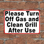 CIFbuy Vintage Metal Iron Sign 8x12 Inch Waterproof Retro Decor Plaque For Gas Grill Kitchen Restaurant 2D Flat Warning Wall Art TikTok, TikTok, t Self-pickup Logiopics