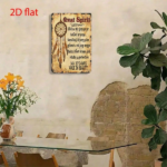 CIFbuy Retro Dream Catcher Wall Decor, 2D Flat Metal Art Plaque With Inspirational Poem, Spiritual Rustic Home Decoration TikTok, TikTok, Self-pickup Logiopics - Image 6