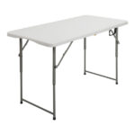 4ft Foldable Lift Patio Plastic Table White SAME AS 21616655 - Image 50