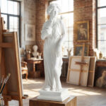 31.5" Greek Goddess Garden Statue, All-Weather MgO Outdoor Sculpture for Patio Lawn Yard Decor - Image 4