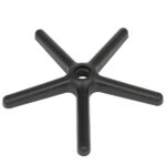 Round Stool Plastic Arch Feet Rotation Bar Stool Black - Image 12