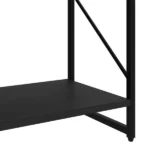 5 Tier Bookshelf, Classically Home Office Bookcase Shelf Storage Organizer, Book Rack,Black(Shipment from Walmart) - Image 3
