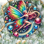 CIFbuy Vintage Fairy Round Aluminum Tin Sign, 8x8 Inch Rustic Shiny Metal Wall Art Retro Style Home Decor For Living Room Bedroom Bar TikTok, TikTok, ar Self-pickup Logiopics