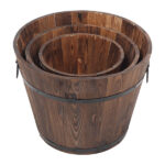 Outdoor Reinforced And Anticorrosive Wooden Pot Set Of Three(SAME AS 41101629) - Image 3