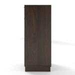 10-Gallon Woodgrain Tilt-Out Trash Can Cabinet Wooden Garbage Recycling Cabinet with Wave-Textured Hideaway Drawer&Pull-Out Bin-Multipurpose Kitchen/Bath Organizer in Walnut Finish - Image 6