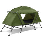 Collapsible camping tent with an integrated cot - Image 8