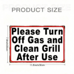 CIFbuy Vintage Metal Iron Sign 8x12 Inch Waterproof Retro Decor Plaque For Gas Grill Kitchen Restaurant 2D Flat Warning Wall Art TikTok, TikTok, t Self-pickup Logiopics - Image 3