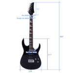 Novice Entry Level 170 Electric Guitar HSH Pickup Bag Strap Paddle Rocker Cable Wrench Tool Black - Image 6