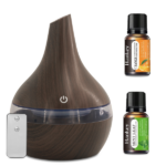 Ultra Quiet 300ml Aromatherapy Diffuser & Humidifier 7 Color LED Mood Lighting, Auto Shut-Off for Safe, Relaxing Ambiance in Home, Office, Bedroom