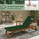 Outdoor Chaise Lounge Cushion, 72 in. x 21 in. x 3 in. Waterproof Fade-Resistant Patio Chair Pad for Pool Beach - Image 5