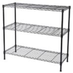 3-Tier Heavy Duty Adjustable Shelving Unit Black