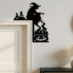 CIFbuy Gothic Witch Cauldron iron Door Hanger Wall Decor for Halloween Christmas Holiday Parties Gifts(TikTok, temu pick-up service) - Image 5
