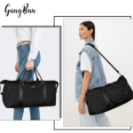 Travel Duffel Bag for Women, Large Overnight Weekender with Adjustable Strap, Wet Pocket, Carry On Sports Tote, Hospital Bag-Black - Image 5