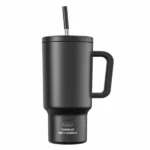 Portable Insulated Cup with Built-in Lipstick Mirror - Lipstick Tumbler 160mL dustypink - Image 21