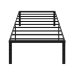 Black Twin Size Simple Basic Platform Metal Bed Frame - 14 Inch Bed Height - Image 3