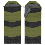 Rectangular Heated Sleeping Bag, Lightweight Sleeping Bag with Multi USB Powered Heating Pads, Waterproof Compact Envelope Sleeping Bag for Backpacking Hiking, Green - Image 11