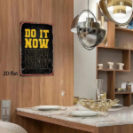 CIFbuy Vintage Tin Sign DO IT NOW Inspirational Slogan 2D Flat Metal Wall Art, Waterproof Rustproof Durable Home Decor, 8x12 Inch TikTok, TikTok, h Self-pickup Logiopics - Image 3